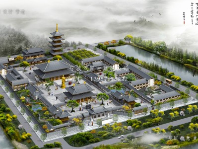 宁海寺庙建筑总体规划方案
